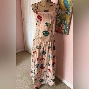 Mediterranean Print Dress